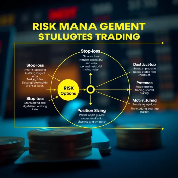 Diagram illustrating risk management techniques for Bank Nifty options trading including stop-loss and position sizing