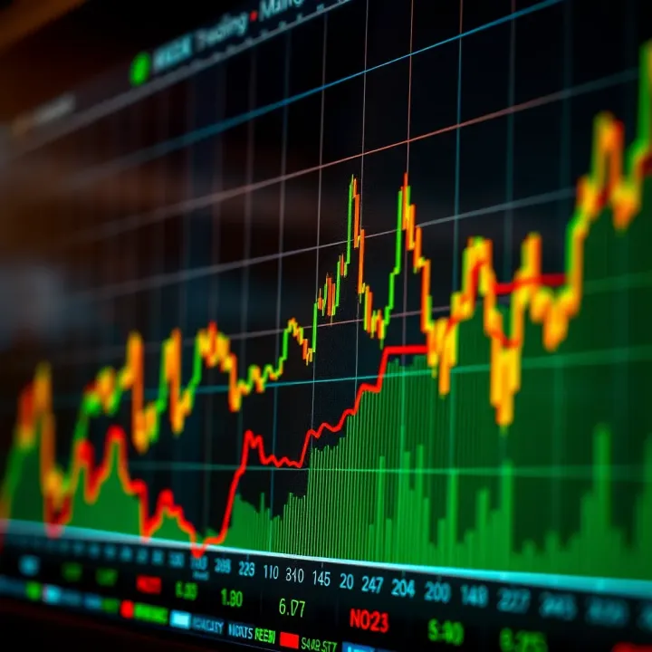 Graph showing market volatility patterns during Indian stock market trading hours
