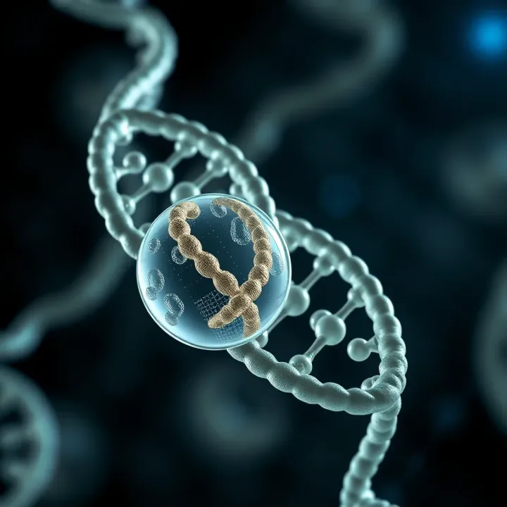 Diagram showing a single-celled organism duplicating its circular DNA before division