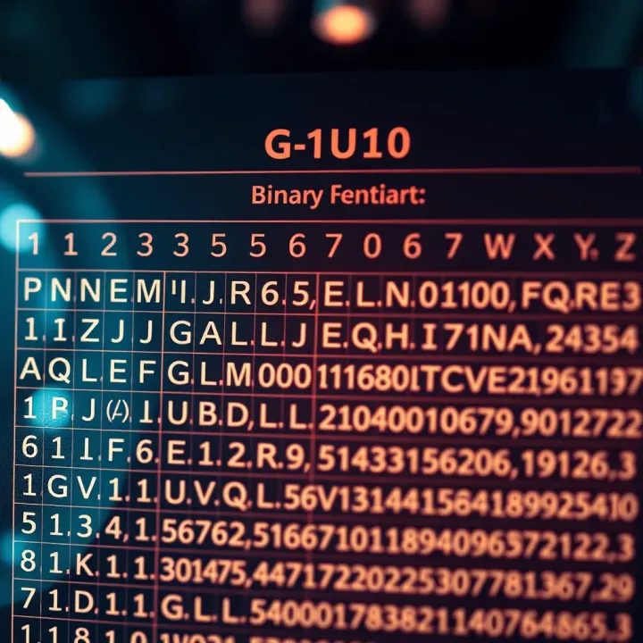 Diagram illustrating the conversion of English letters to binary codes used in digital communication