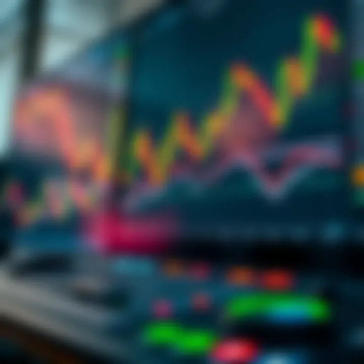 User interface of a forex trading platform showing candlestick charts and trading options