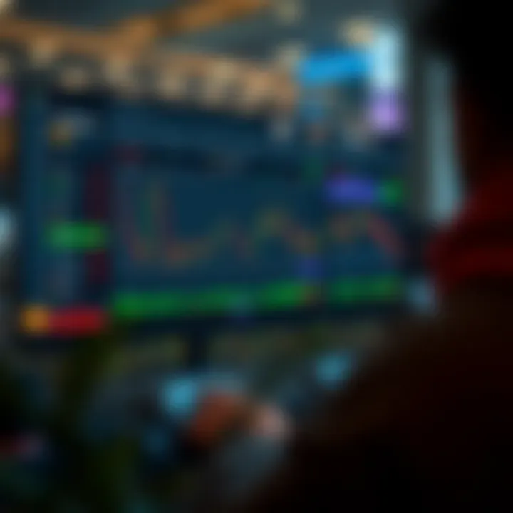 Dashboard of a paper trading platform displaying virtual stock portfolio and market trends