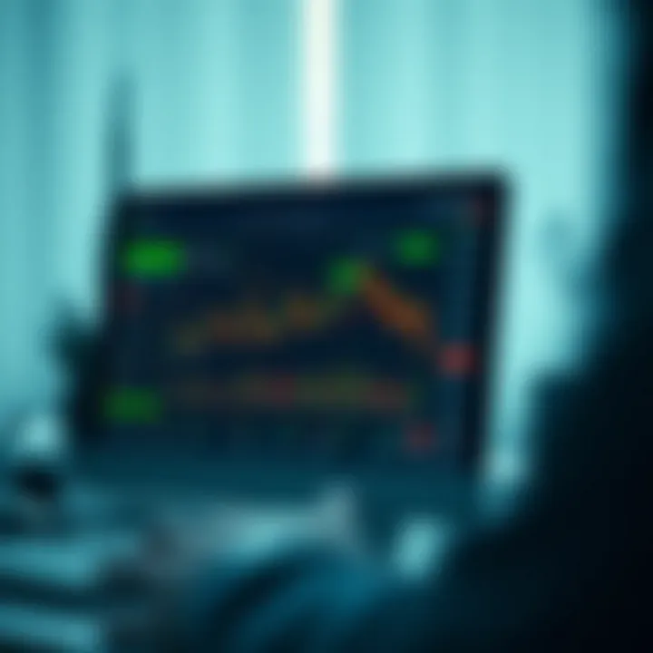 User interface of an online trading application showing stock market trends and portfolio overview