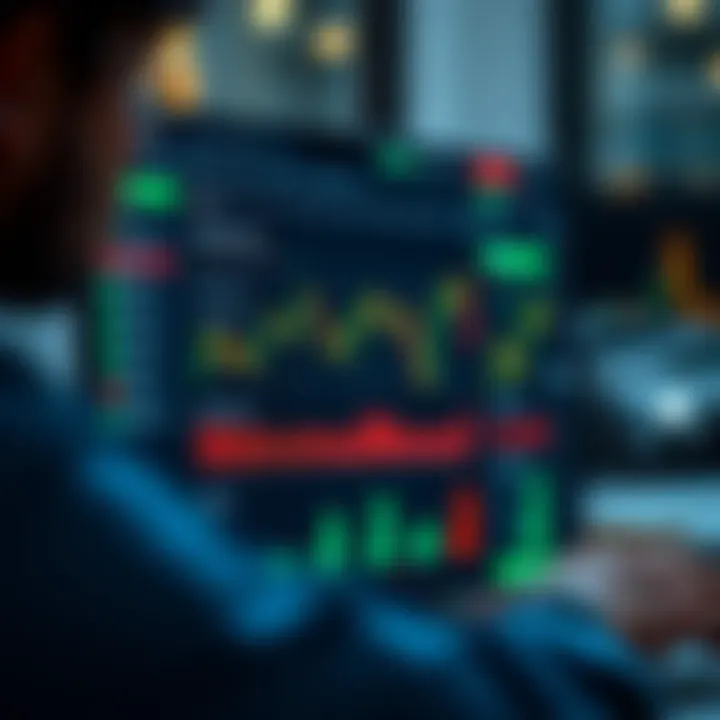 User interface of a paper trading app showing options trading dashboard with charts and virtual portfolio