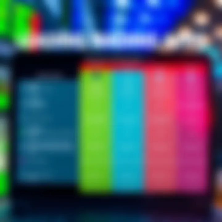 Comparison chart showing features and benefits of top trading apps in India