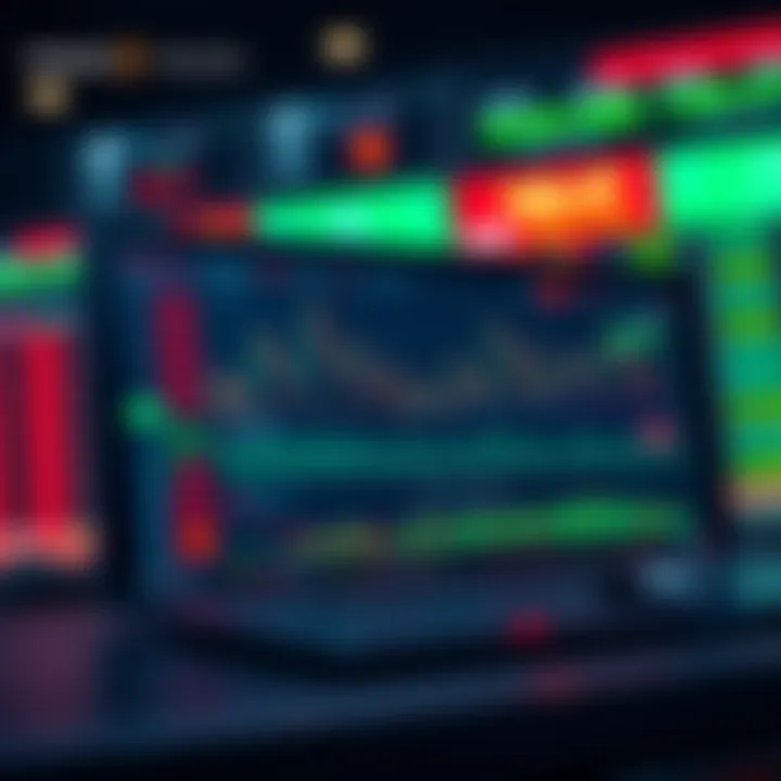 Virtual Trading App Dashboard with Stock Charts and Portfolio Summary Dashboard displaying virtual trading app with stock charts and portfolio overview