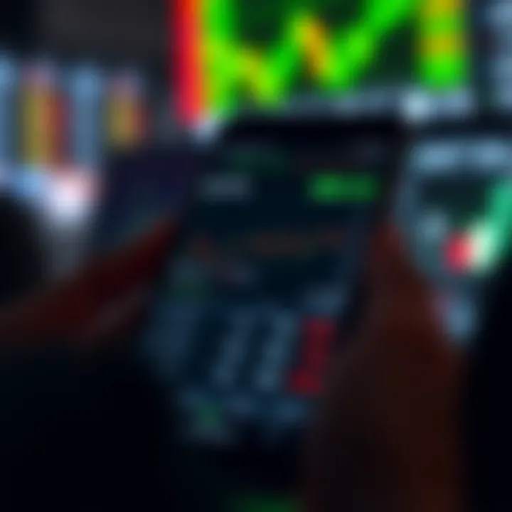 User-friendly trading app interface showcasing stock charts and buy options on a mobile device