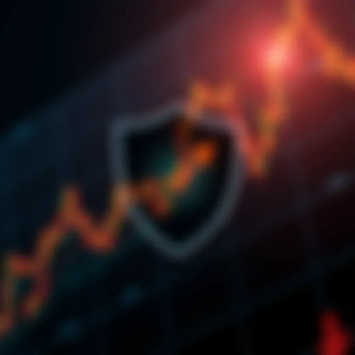 Illustration of a shield symbol representing security and compliance in online trading apps