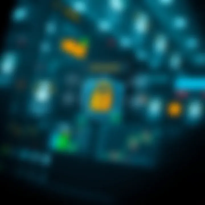 Illustration of a secure trading app interface emphasizing safety and customer support features