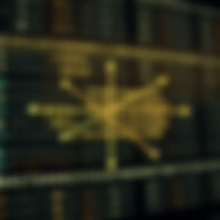 Diagram showing the division of a sorted array during binary search method