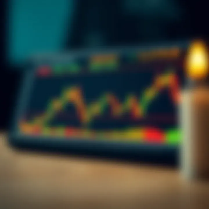 Illustration of essential candlestick chart patterns with PDF reference for trading strategies