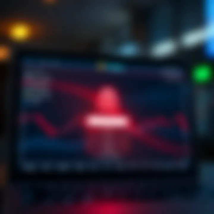 Secure login screen of a trading application emphasizing data protection and user authentication