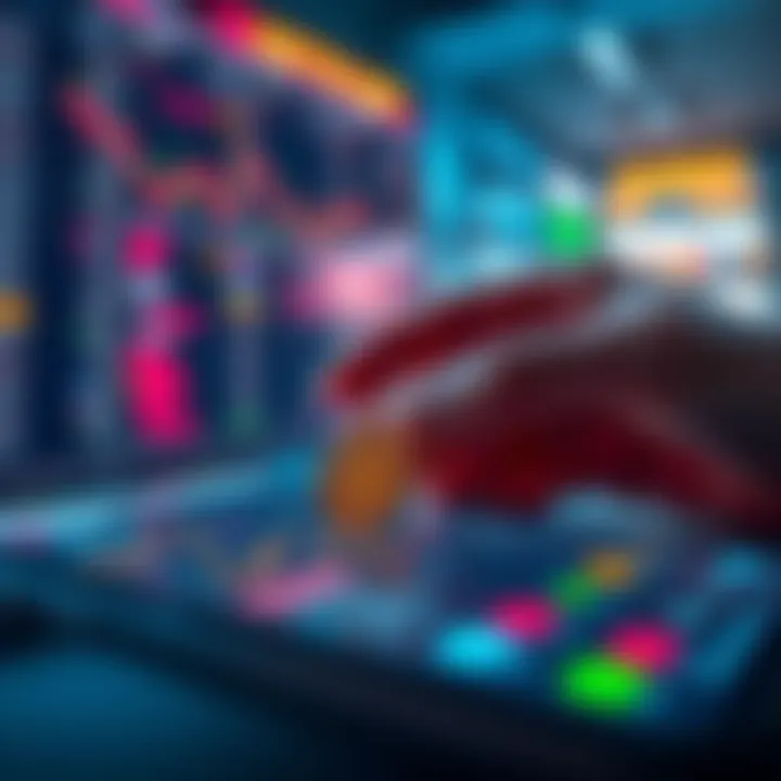 Illustration of secure digital transactions and data protection in mobile trading applications
