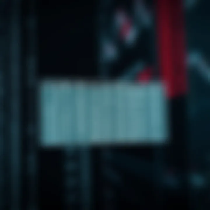 Visual representation of dynamic programming matrix used to calculate minimum search costs in binary search trees