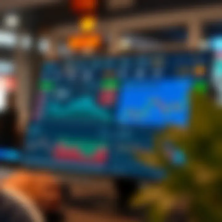 User-friendly interface of a popular Indian trading application showcasing real-time market data and charts