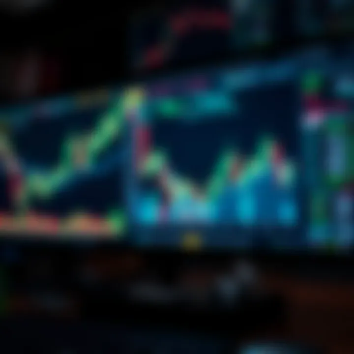 Risk management tools and graphs illustrating forex market volatility and protective measures