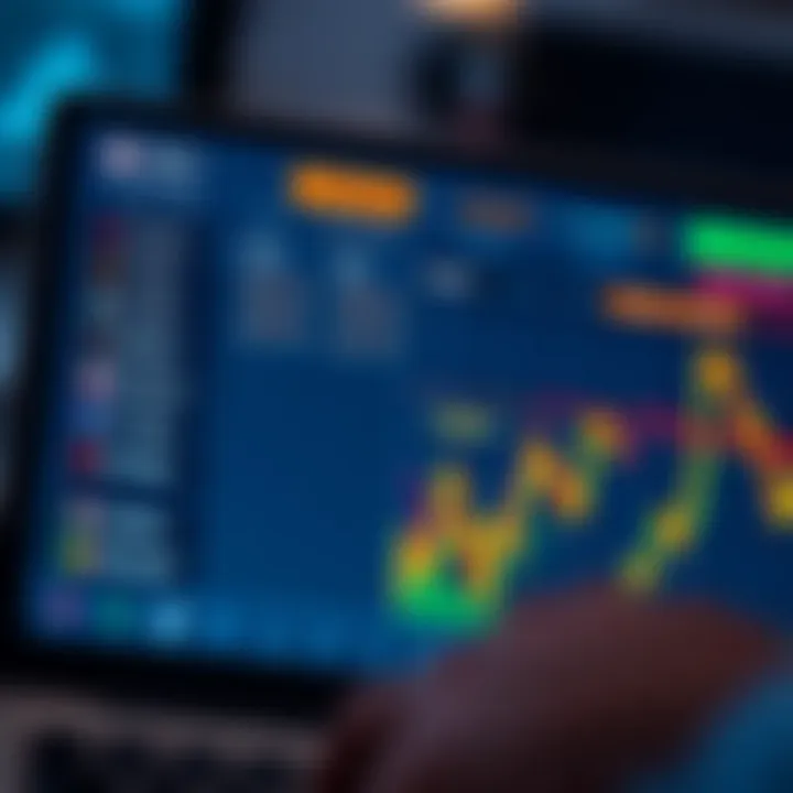 Visual representation of various brokerage charges compared on a digital dashboard