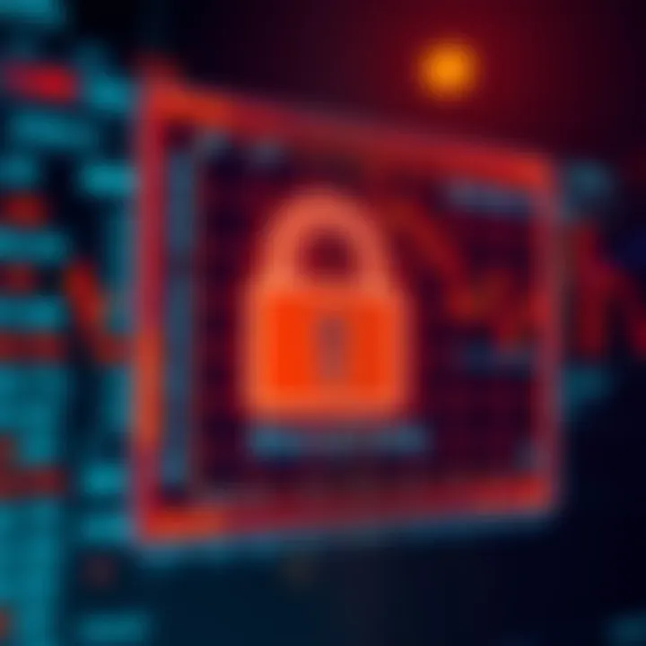 Secure login screen highlighting encrypted digital protection