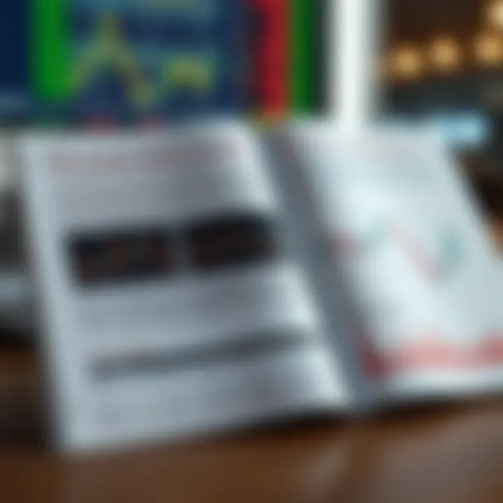 Open PDF guide displaying detailed candlestick pattern explanations and chart examples