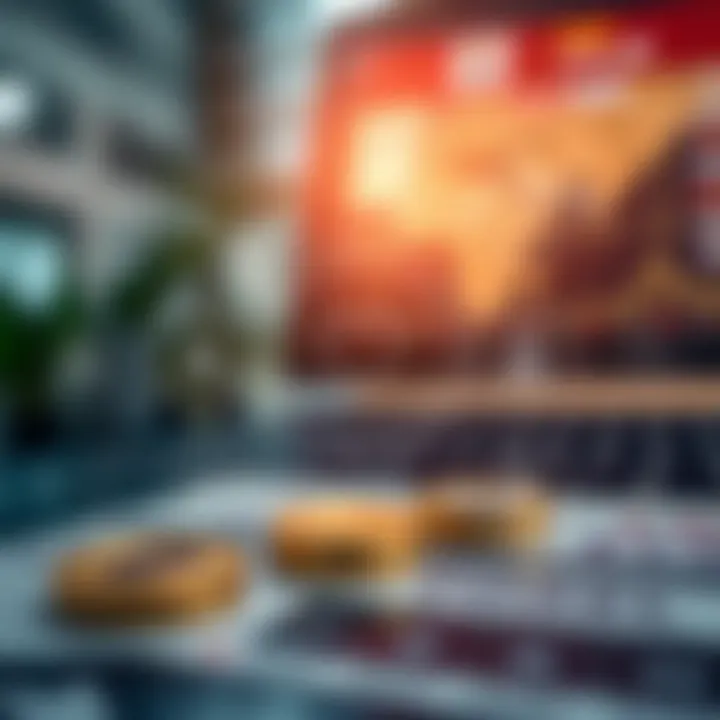 Conceptual illustration of secure forex trading with official stamps, compliance symbols, and digital security icons