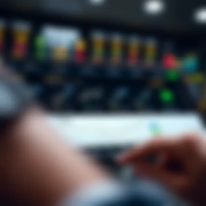 User interface of a trading app showing key features like real-time stock prices and portfolio overview