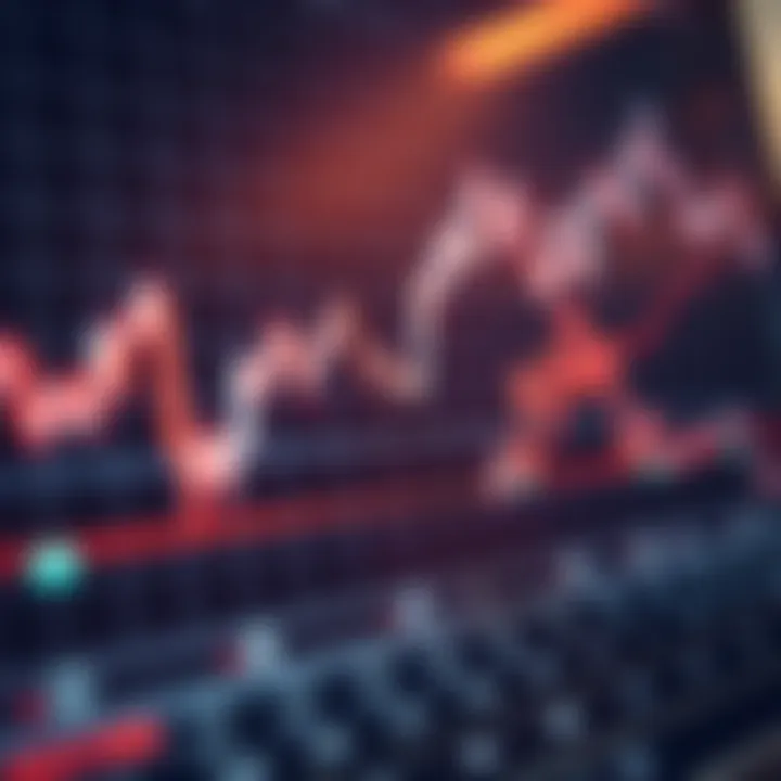 Graph showing currency exchange rates with an upward trend line on a digital trading platform