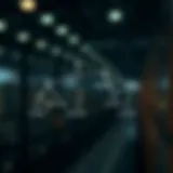 Diagram showing the structure of an optimal binary search tree with nodes and their associated probabilities