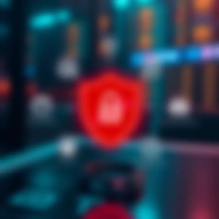 Visual representation of security features and regulatory compliance icons related to trading applications in India