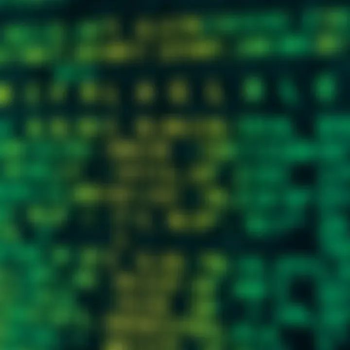 Diagram showing binary code representation of English alphabet characters