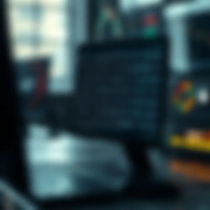 Illustration of a computer interpreting binary code for digital communication