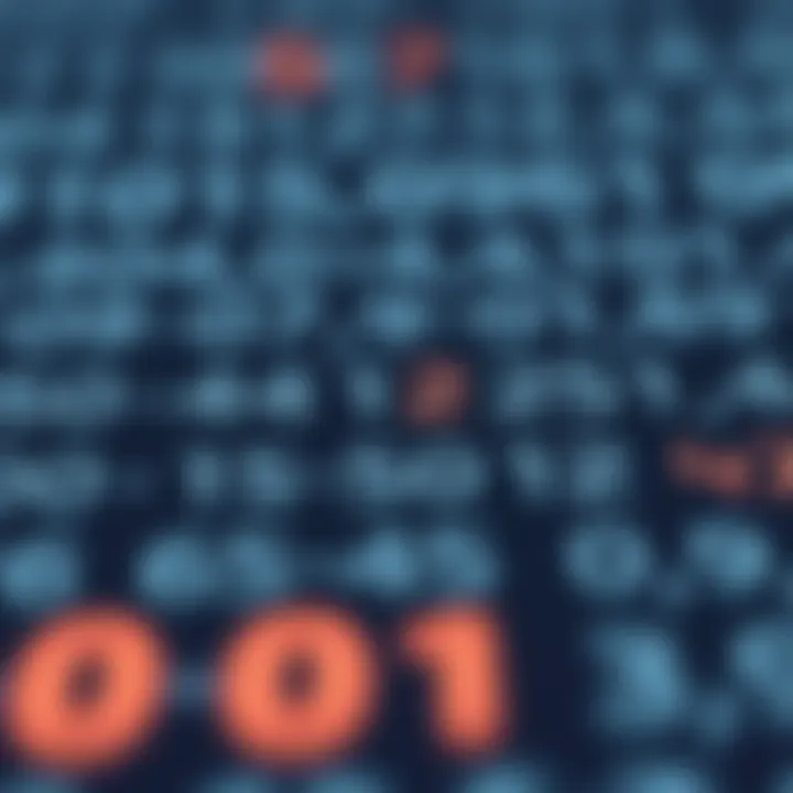 Illustration showing subtraction of binary numbers with borrowing concept