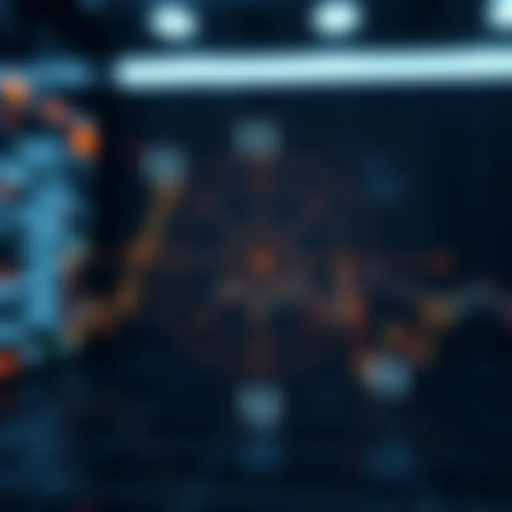 Illustration of binary search dividing the list and narrowing down the target position efficiently