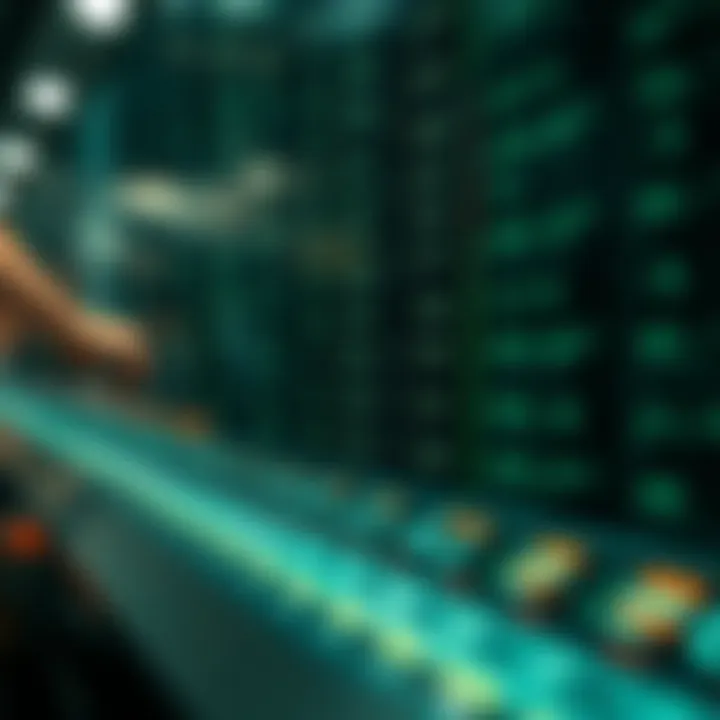 Visualization of linear search algorithm scanning elements sequentially in a list