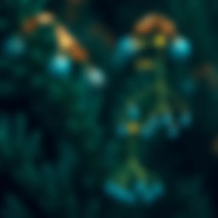 Diagram showing nodes of a binary tree arranged by levels from root to leaves