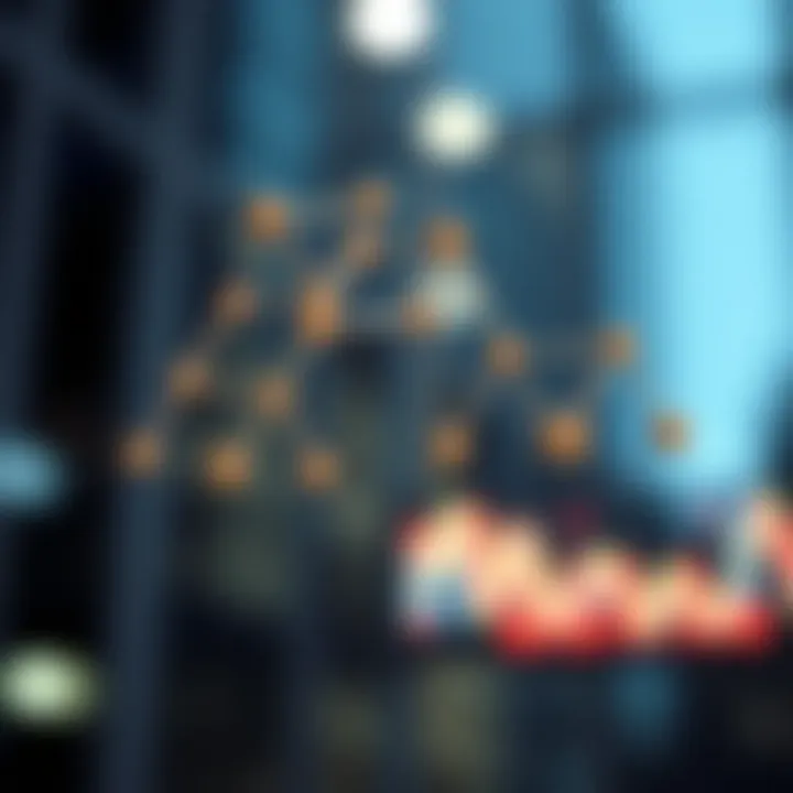 Diagram showing the structure of a binary tree with nodes connected in hierarchical levels