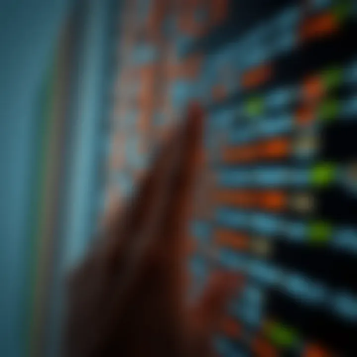 Visual comparison of linear search scanning elements sequentially in a list