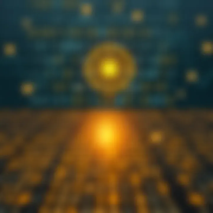 Graphic showing the division of a sorted array to locate a target using binary search