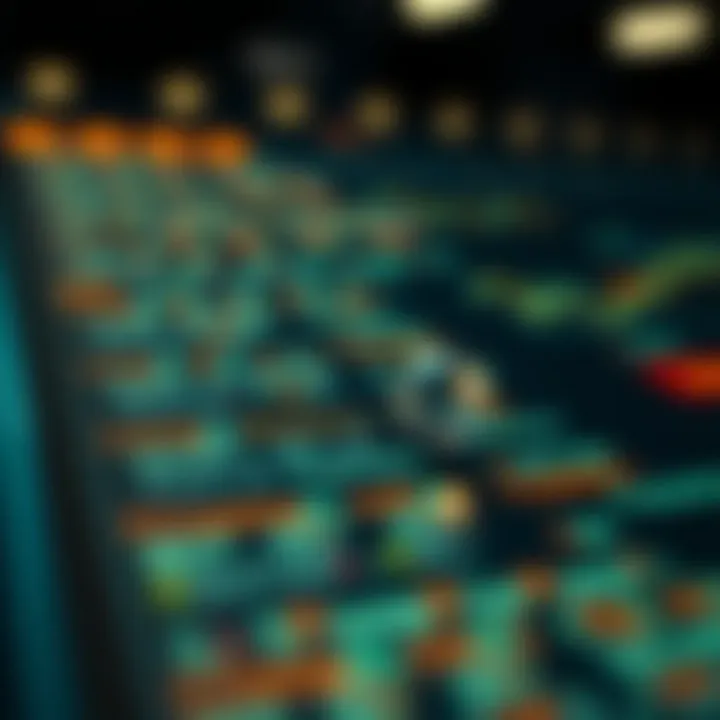 Diagram showing sequential traversal of elements during linear search in an array