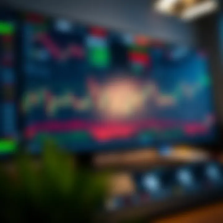 Dashboard of a forex trading platform displaying charts and analytics