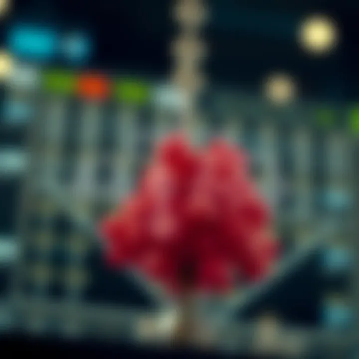 Diagram illustrating the structure of a binary tree highlighting its height from root to the deepest leaf node