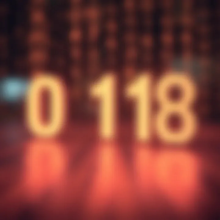 Visual representation of the relationship between octal and binary number systems