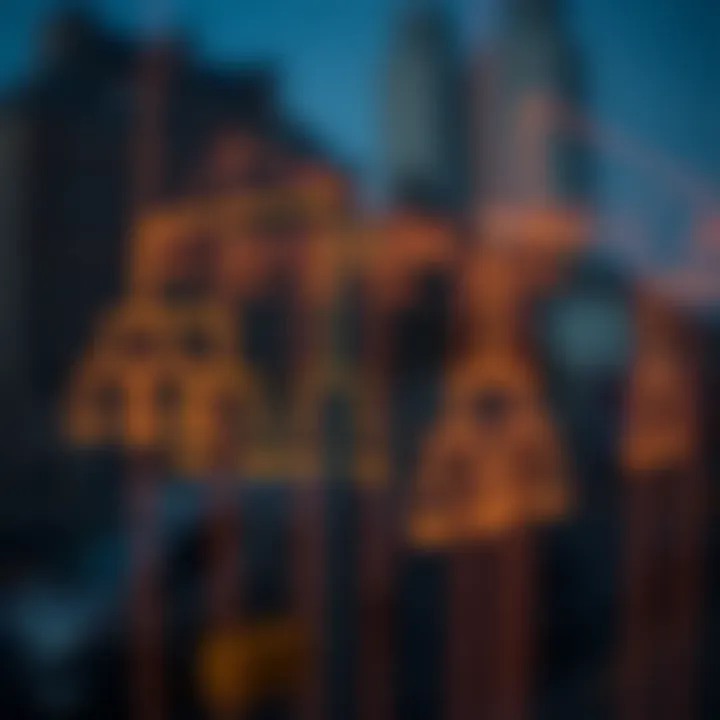 Diagram illustrating the structure of an optimal binary search tree with weighted nodes representing search probabilities