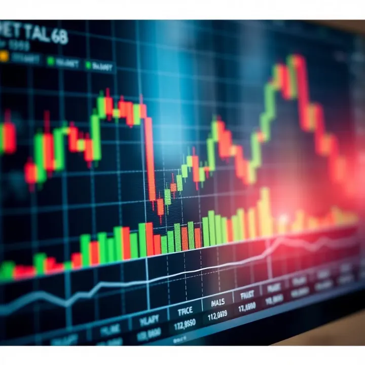 Candlestick Chart Interpretation for Indian Stock Market Example of candlestick chart showing pattern interpretation for Indian stock market trading