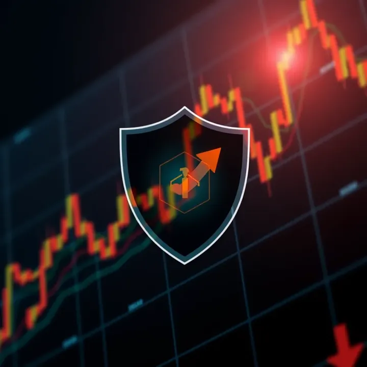 Illustration of a shield symbol representing security and compliance in online trading apps