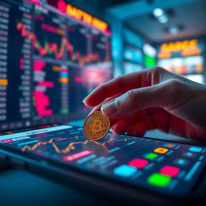 Illustration of secure digital transactions and data protection in mobile trading applications