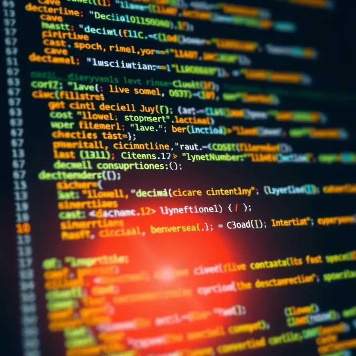 Code snippet showing C program implementing decimal to binary conversion