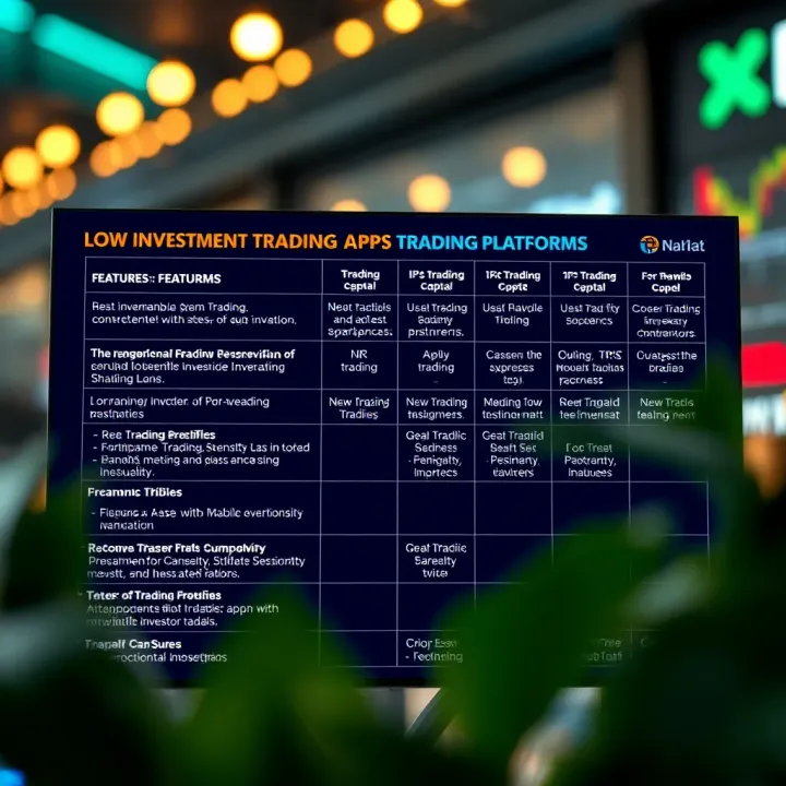 Comparison of Leading Low Investment Trading Platforms in India Comparison chart showcasing features and benefits of top trading platforms suitable for Indian investors with minimal capital