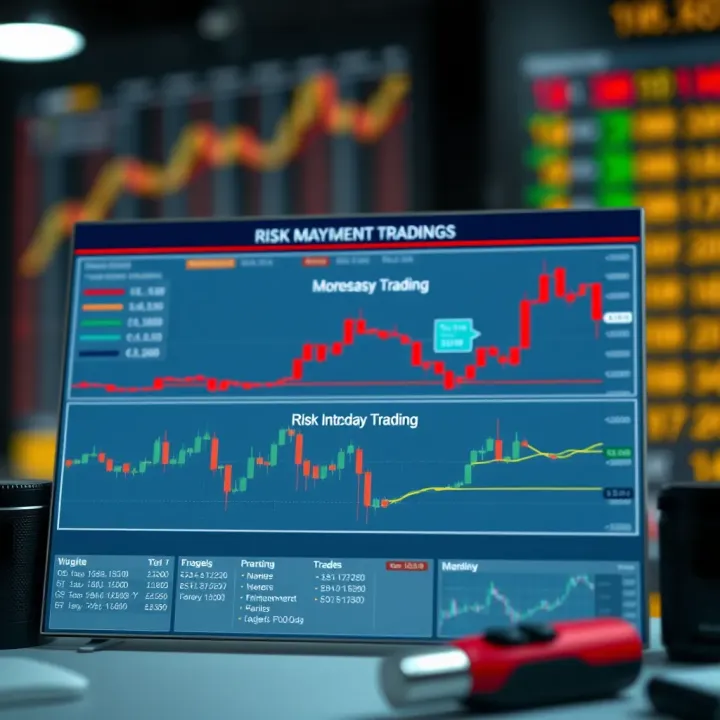 Risk Management Strategies for Intraday Trading Diagram illustrating risk management strategies and tools for intraday trading