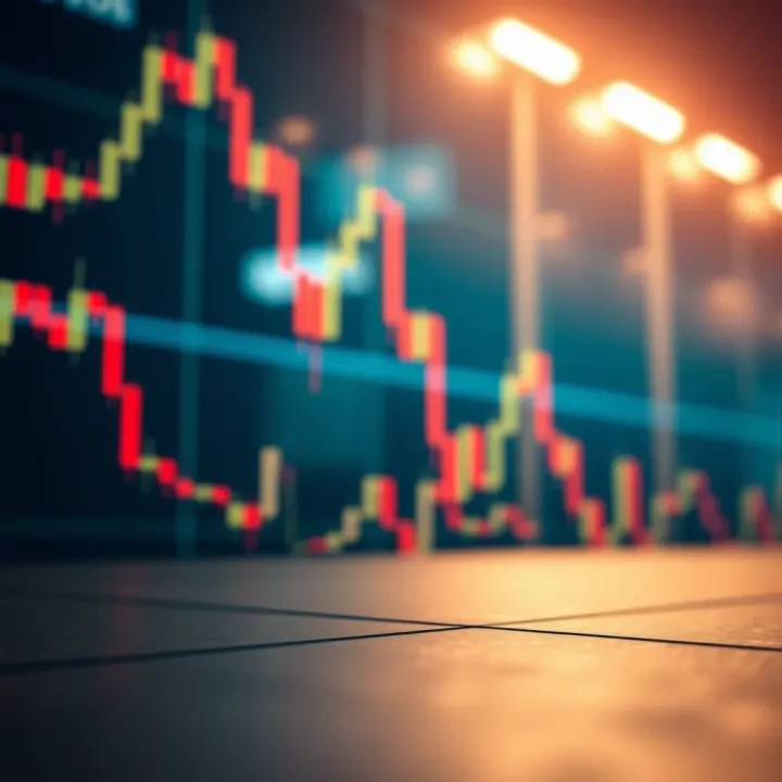 Visual representation of bearish candlestick formation predicting market decline