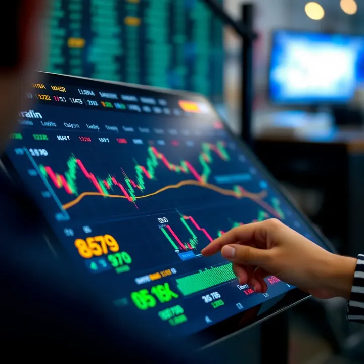 User-friendly trading app interface displaying charts and market data